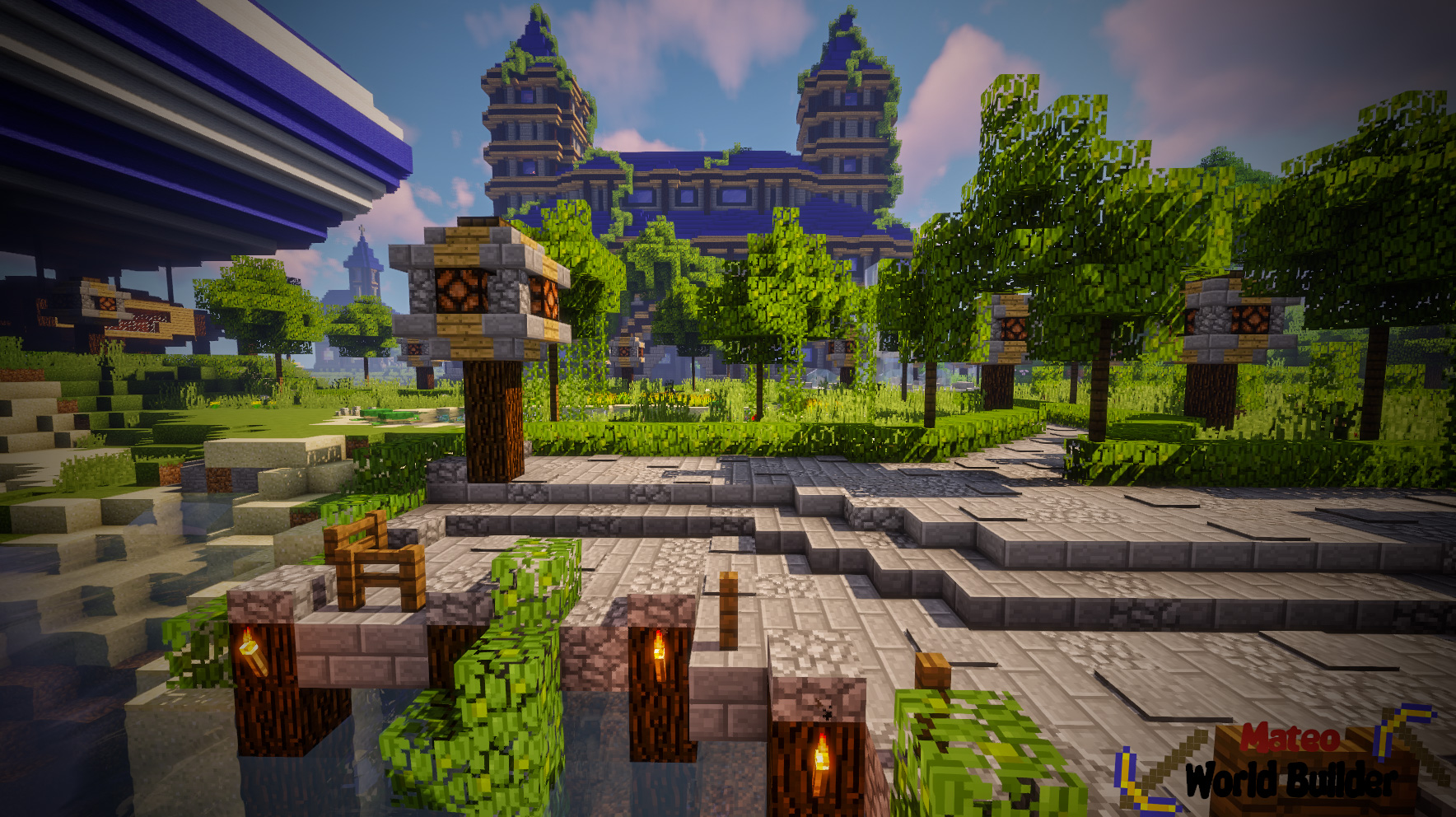 Herunterladen Castle and Gladiator Arena zum Minecraft 1.13.2